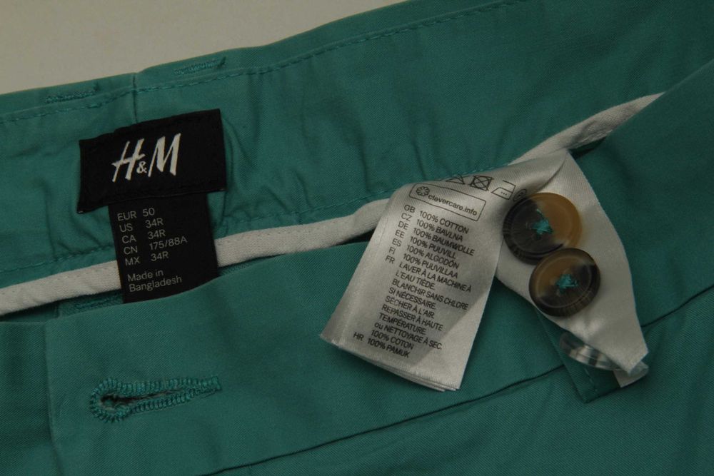 H&m рр 34 шорты из хлопка кроя милитари