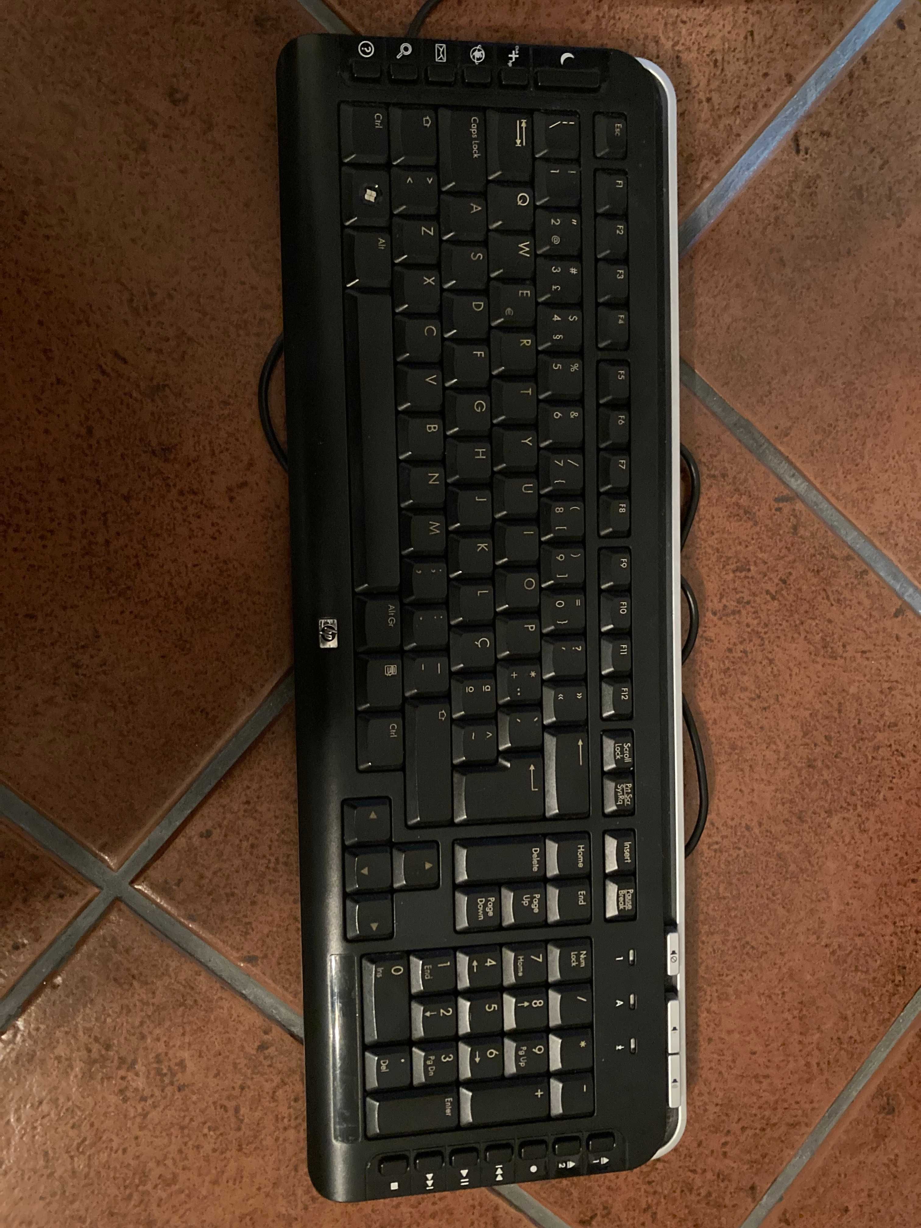 Teclado HP para computador fixo (conector PS/2)