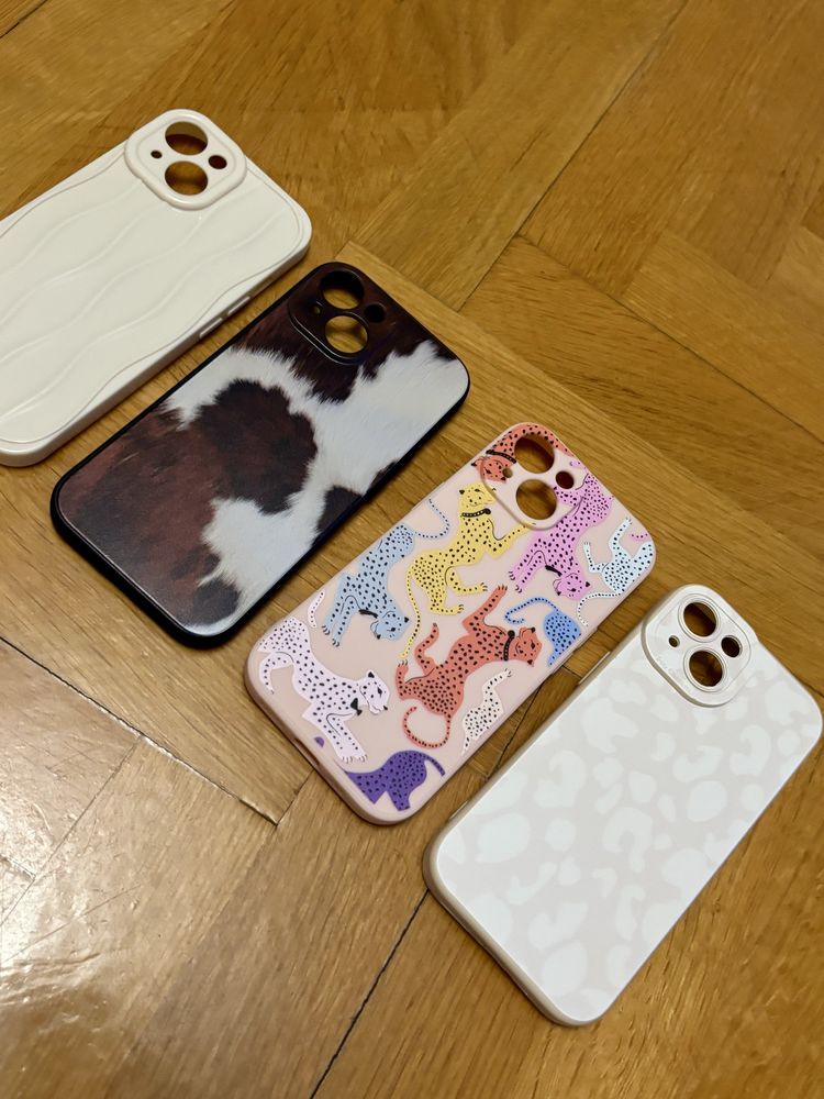 Zestaw 4 etui Iphone 15 nowe