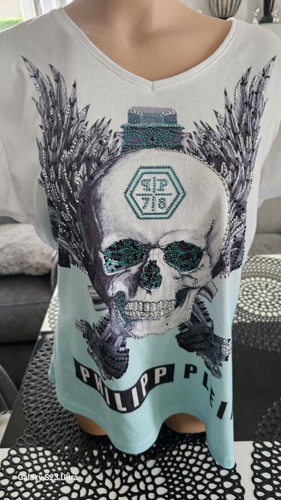 Piękna koszulka damska z czaszką 3XL