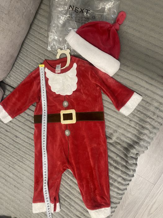 Новорічний костюм Санти Діда Мороза з шапкою