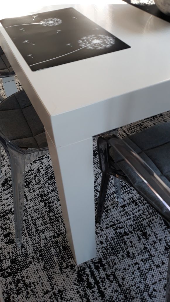 Stół prostokątny biały lakierowany