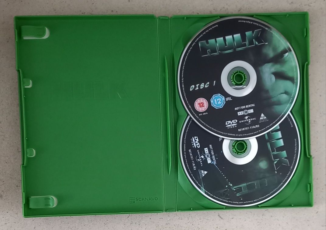 DVD duplo do filme Hulk
