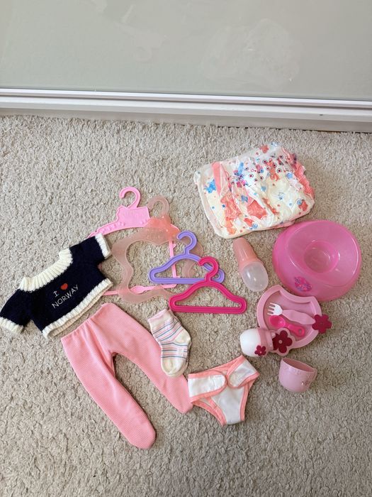 Візок+ Baby born з одягом, аксесуарами