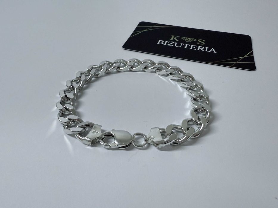 Srebrna Bransoletka splot Pancerka 21,5 CM 41 GRAM ! PR. 925 Okazja !