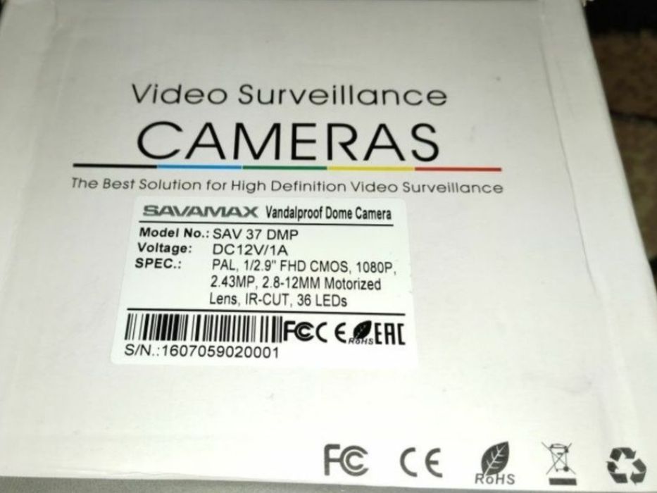 видеокамера вариофокальная 4X 2.4Mп