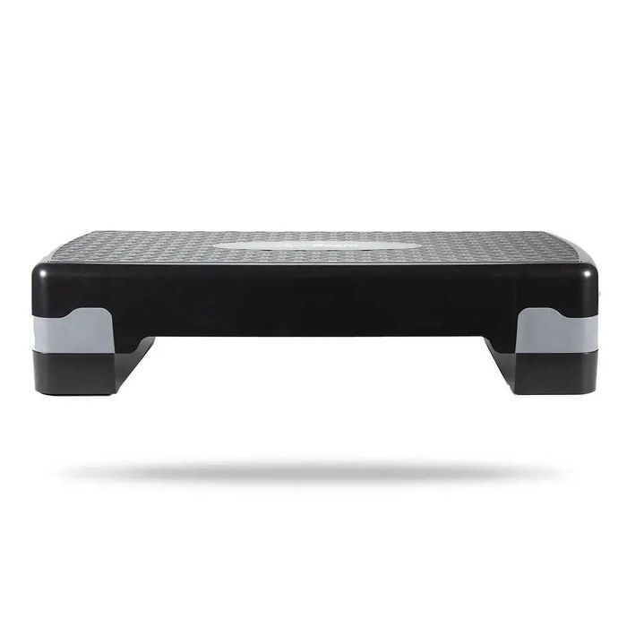 Степ платформа 2-х ступінчаста GymBeam 67x28x10+5 см чорний. Степпер