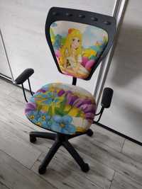 Krzesło obrotowe biurowe dla dzieczynki