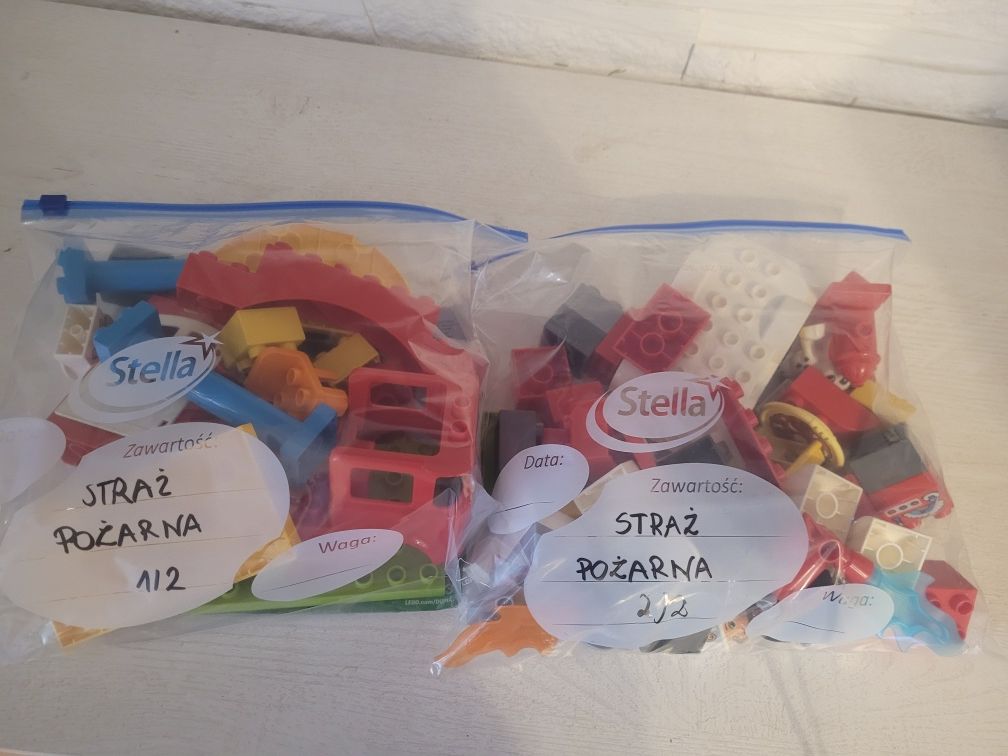 Lego duplo, straż pożarna straż remiza