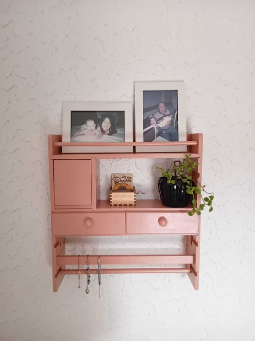 Prateleira de parede vintage restaurada