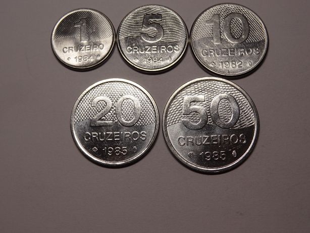 Бразилия набор монет UNC 5шт.