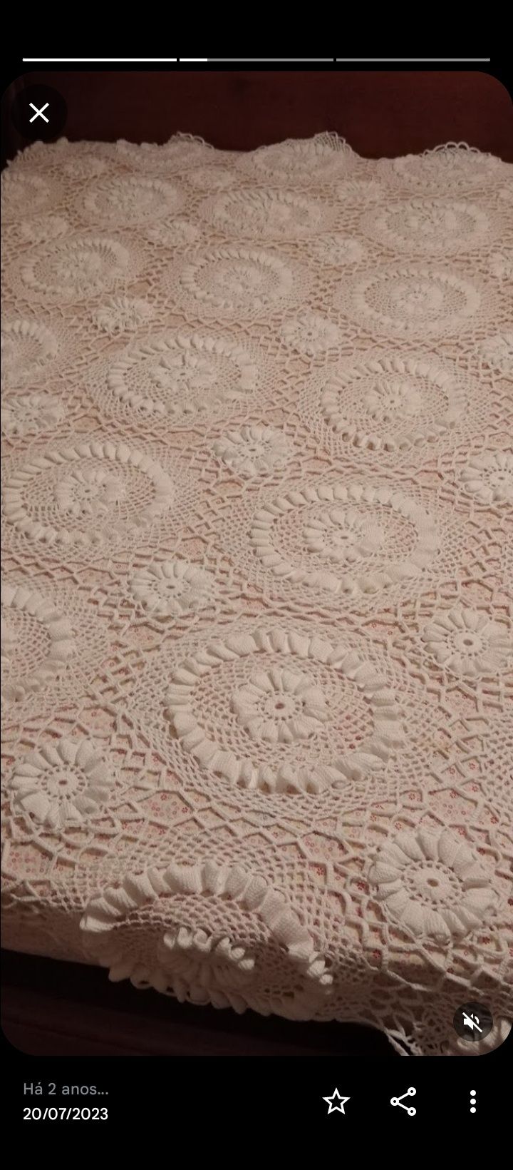 Colcha renda branca