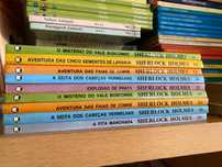 Sherlock Holmes, livros de aventuras, preço por livro