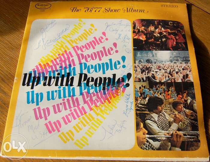 Płyty winylowe: Up With People The 76/77 Show Album z autografami