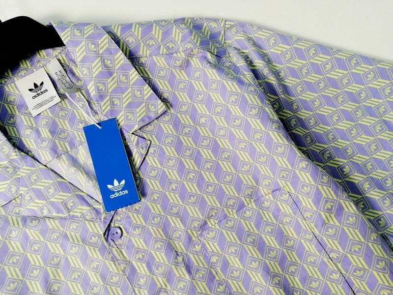 Хлопковая рубашка шведка adidas Originals