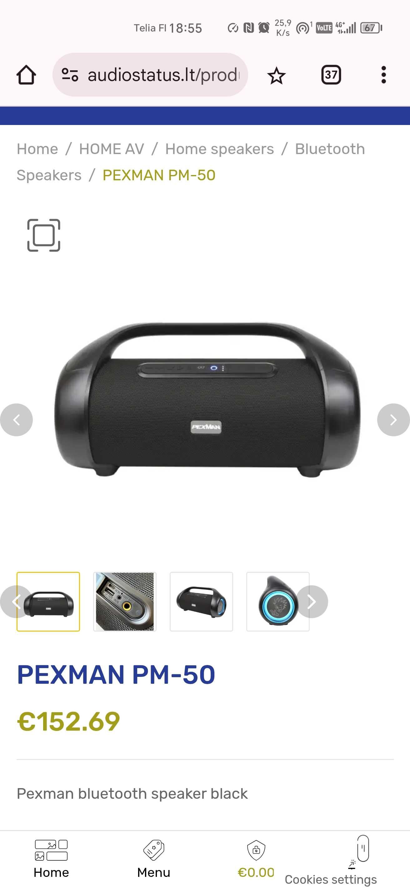Bluetooth-колонка Pexman PM-50. Нова. Запакована.
