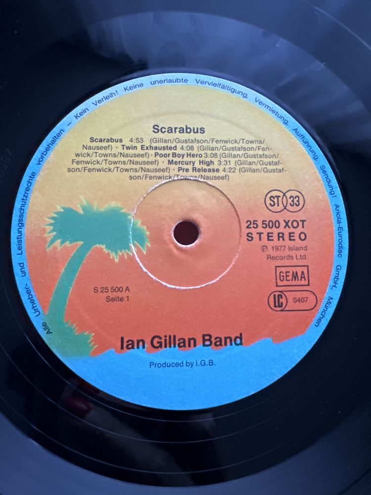 Вінілова платівка Ian Gillan Band – Scarabus