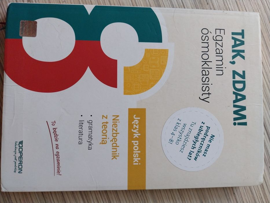 Tak zdam! Egzamin ósmoklasisty. Język polski.Niezbędnik z teorią.