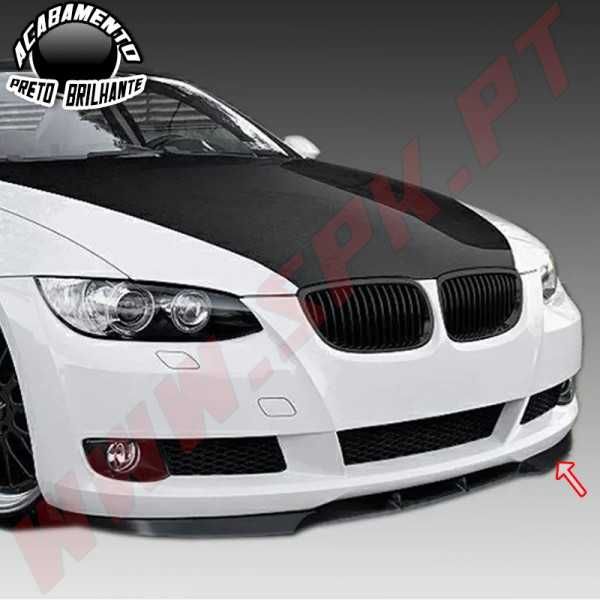 Lip Spoiler Frontal BMW E92 / E93 - Plástico ABS - Preto Brilhante