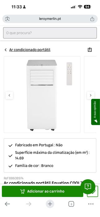 Ar condicionado portátil
