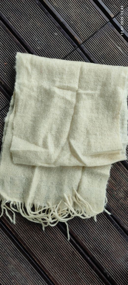 Szal szalik stoles moher wełniany wełna