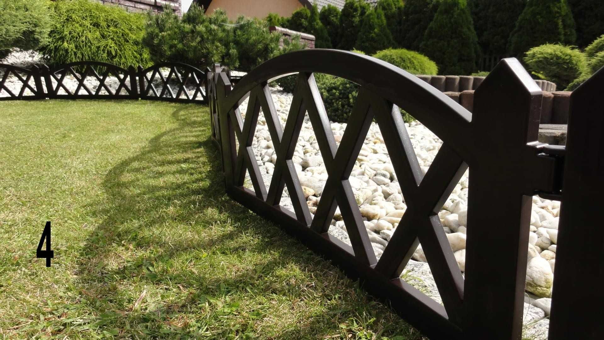 Płotek ogrodowy ozdobny plastik  ,obrzeże plastikowe murek różne formy
