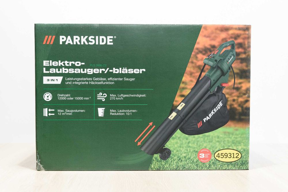 NEW! Повітродувка для листя Parkside PLS 2600 C2 / Дуйка для саду 3в1