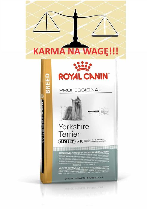 ROYAL CANIN Yorkshire terier  York Adult 4 kg NA WAGĘ+ gratis