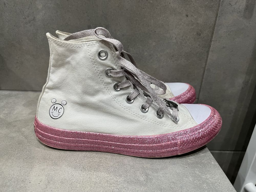 Buty trampki Converse brokatowe Miley Cyrus rozmiar 37