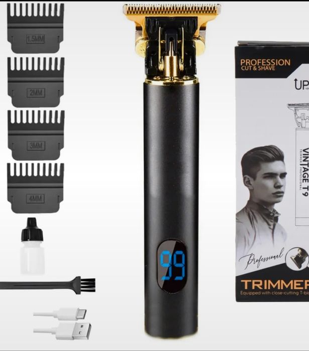 Trymer do strzyżenia włosów Brody czarna z LCD nowa