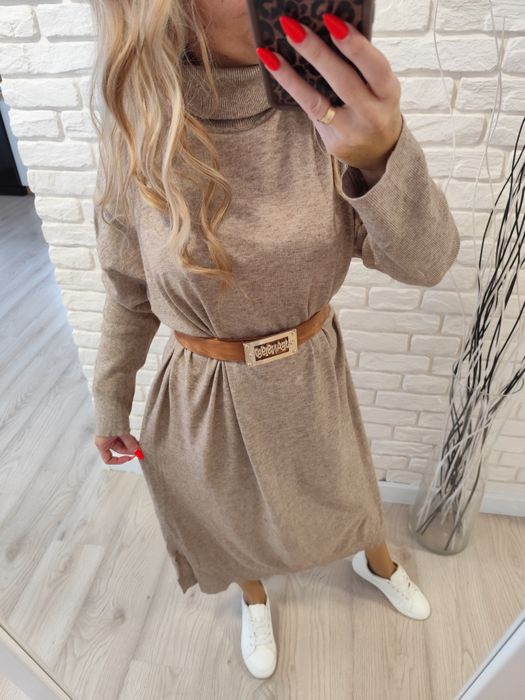 Sukienka sweterkowa XXL