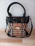 Duża torebka vintage burberry