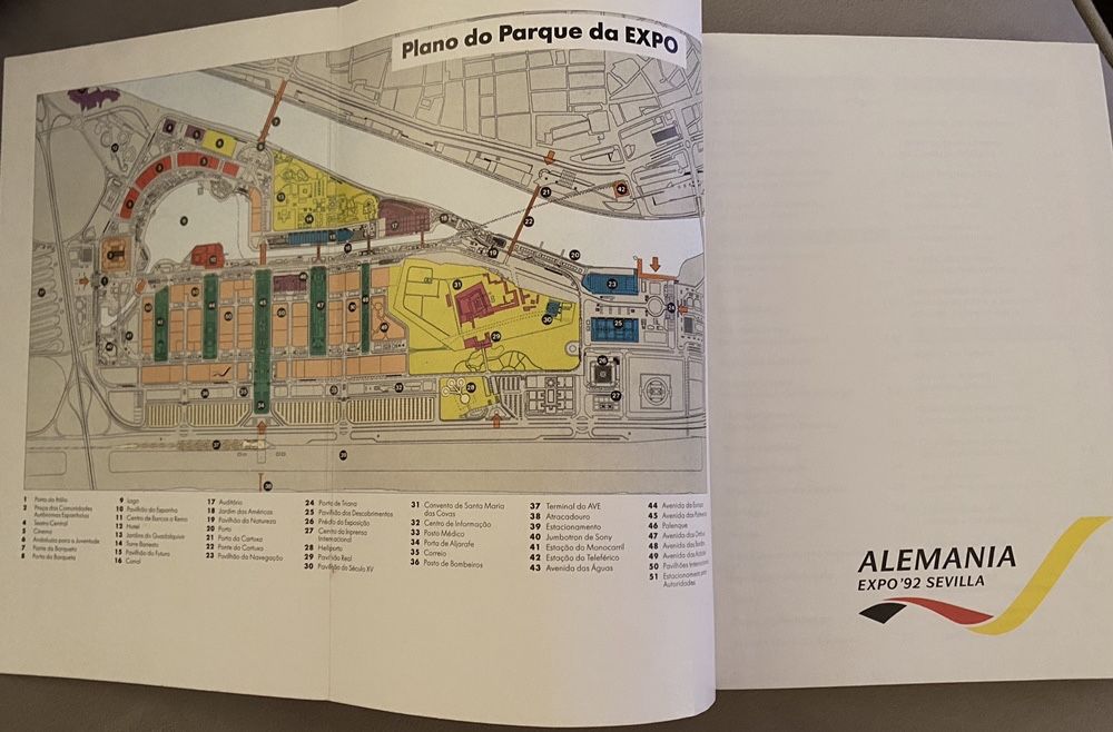 Livro e Panfleto Expo Sevilha ‘92
