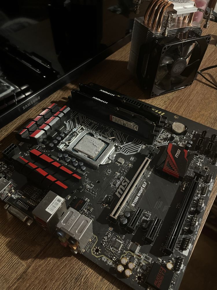 Комлект i5 6500, MSI B150m, 2 x 4GB HyperX, башня
