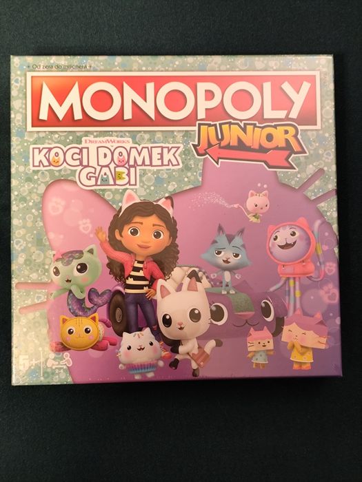 GRA Monopoly Junior Koci Domek Gabi Bajka Film Prezent Mikołaj Folia