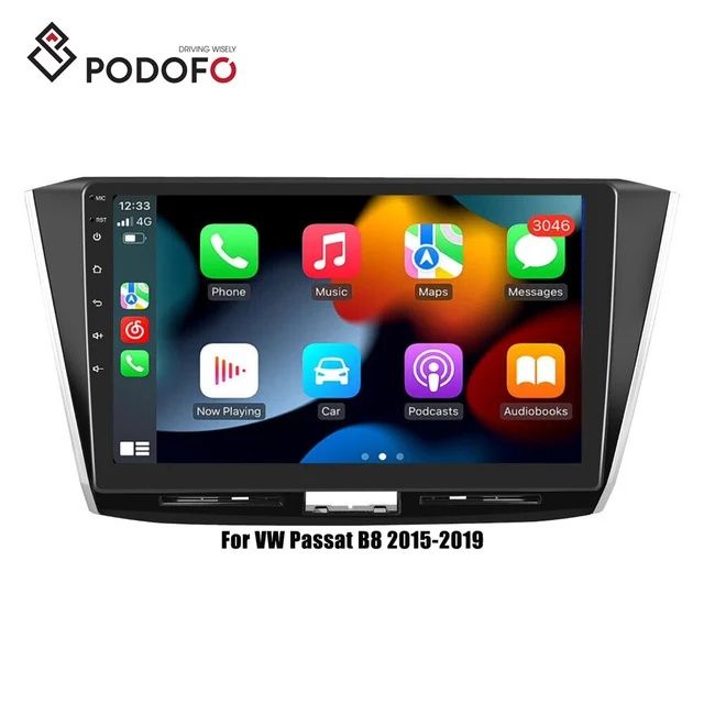 Rádio android 13 Volkswagen Passat B8 2Din 2/32 gps wifi Carplay NOVO
