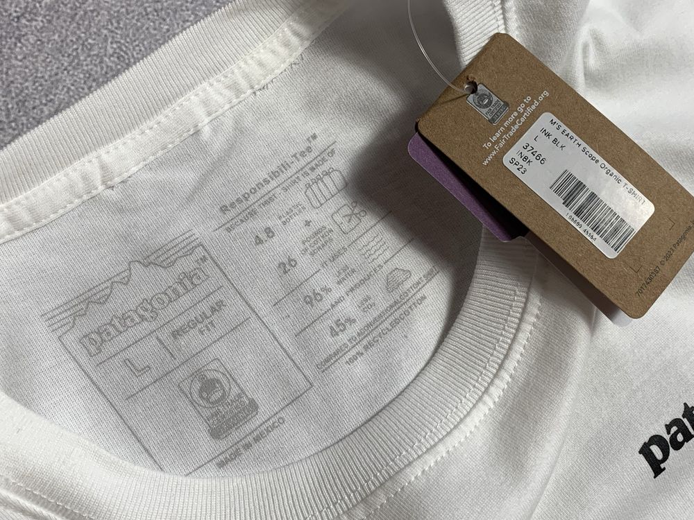 Новая Футболка Patagonia usa / Биг Лого на Спине