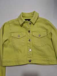 Kurtka jeansowa w kolorze limonki firmy Mohito rozm. 36