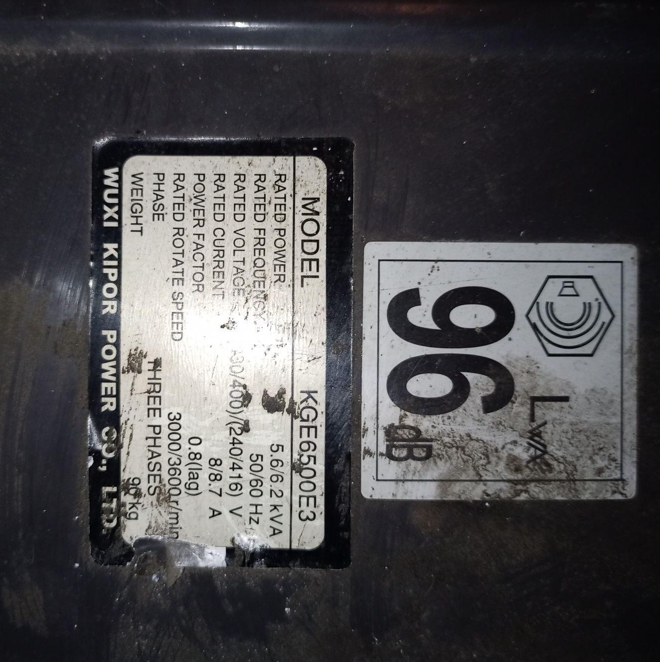 Agregat prądotwórczy Kipor KGE 6500 E3 6.2 kVA
