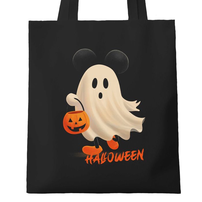 modna torba bawełniana na zakupy, torba na zakupy prezenty halloween