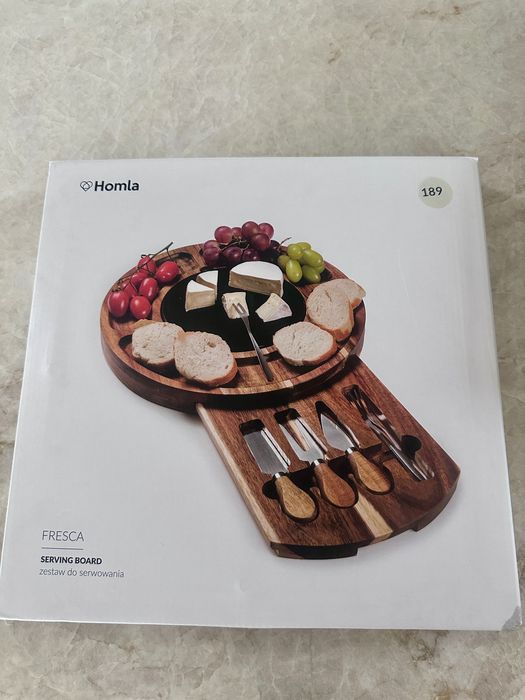 Zestaw homla FRESCA do serwowania z nożykami 6 el do sera, przekąsek