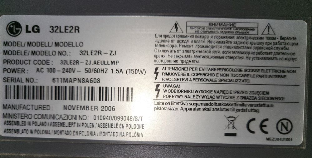 TV LG 32 polegadas