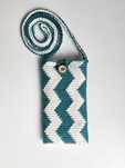 Torebka na telefon Fala morska. Saszetka. Etui. Handmade