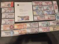 zestaw 25 polskich banknotów w albumie NBP