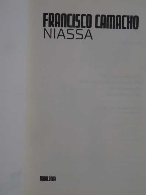 Niassa de Francisco Camacho - 1ª Edição