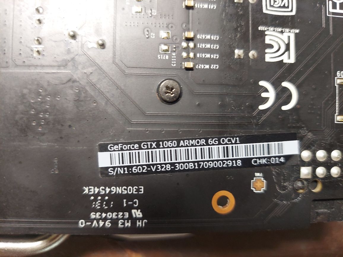Відеокарта MSI GeFogce GTX 1060