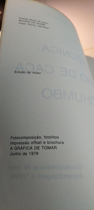 A Técnica do Tiro de Caça a Chumbo - Júlio de Araújo Ferreira (1ª ed.)