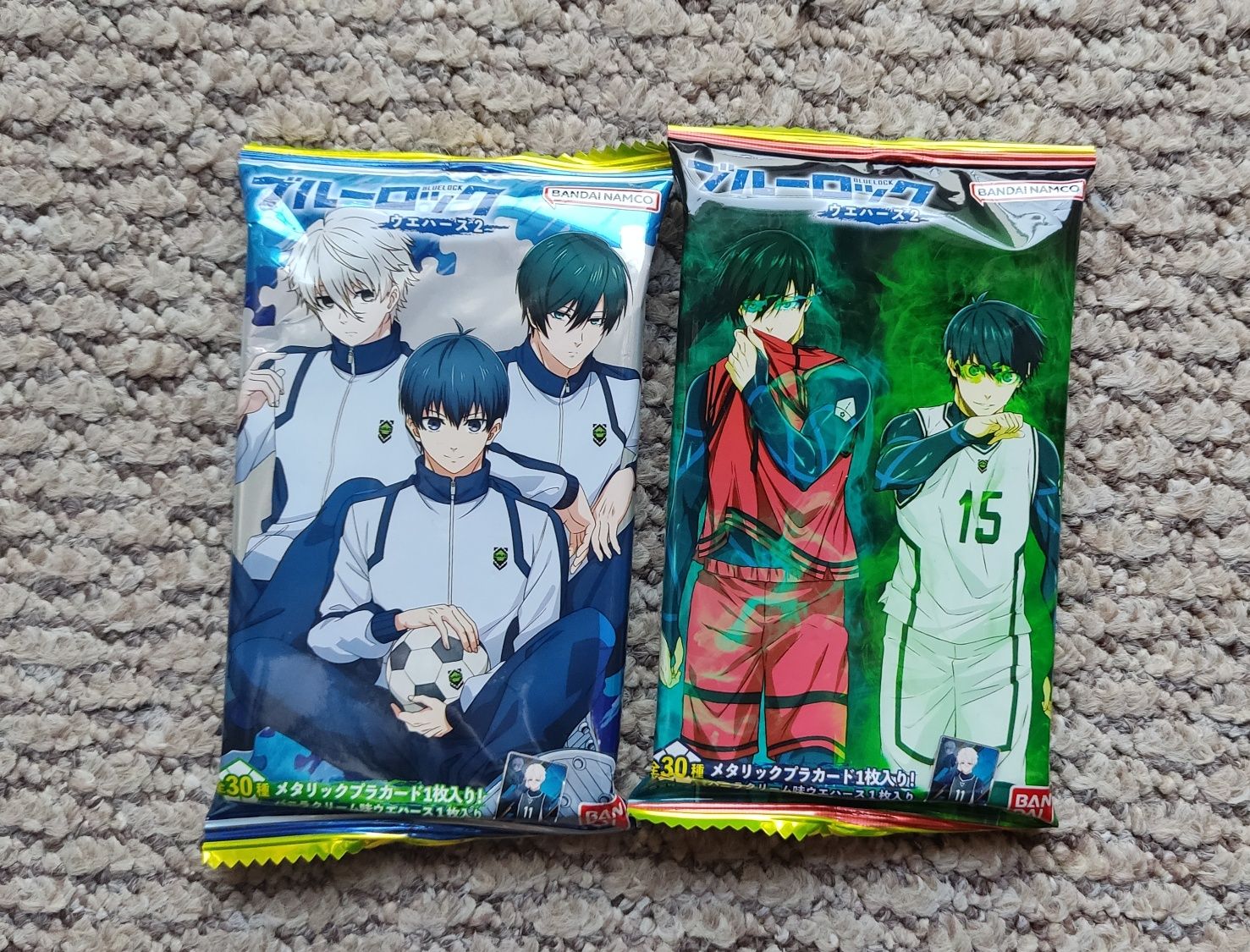 Blue Lock anime karty kolekcjonerskie bandai manga isagi bachira