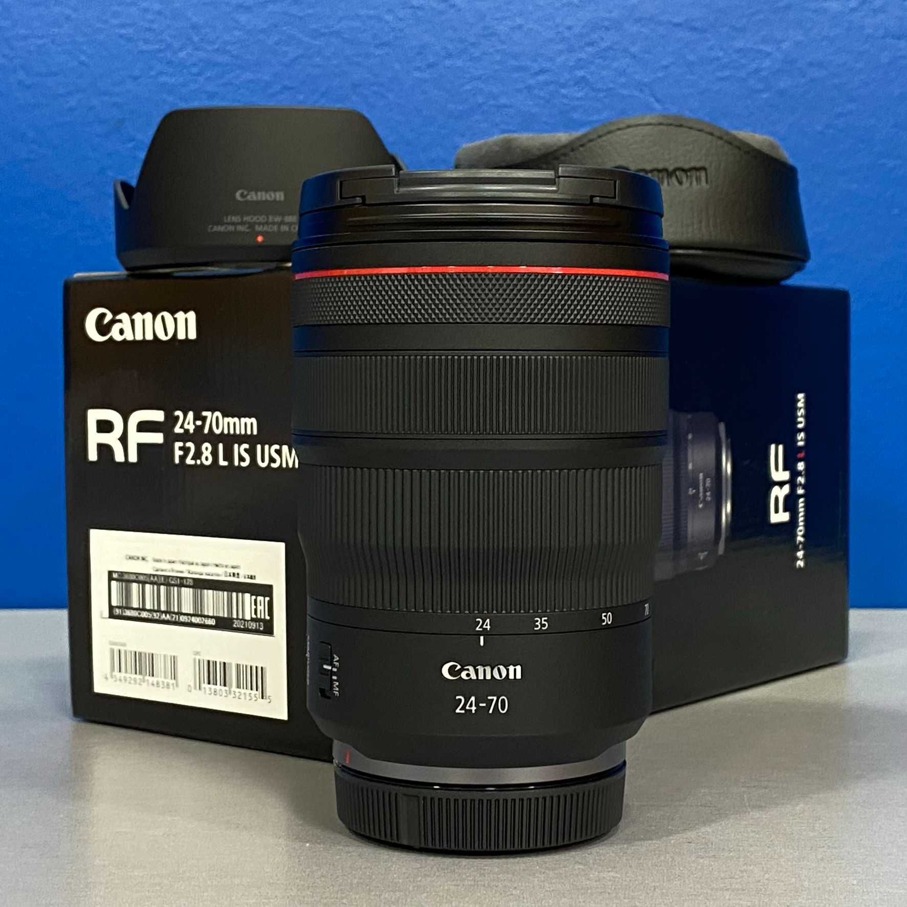 Canon RF 24-70mm f/2.8 L IS USM (NOVA - 3 ANOS DE GARANTIA)