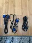 ==Kable VGA do monitora 1,5m 3szt. Nowe==
